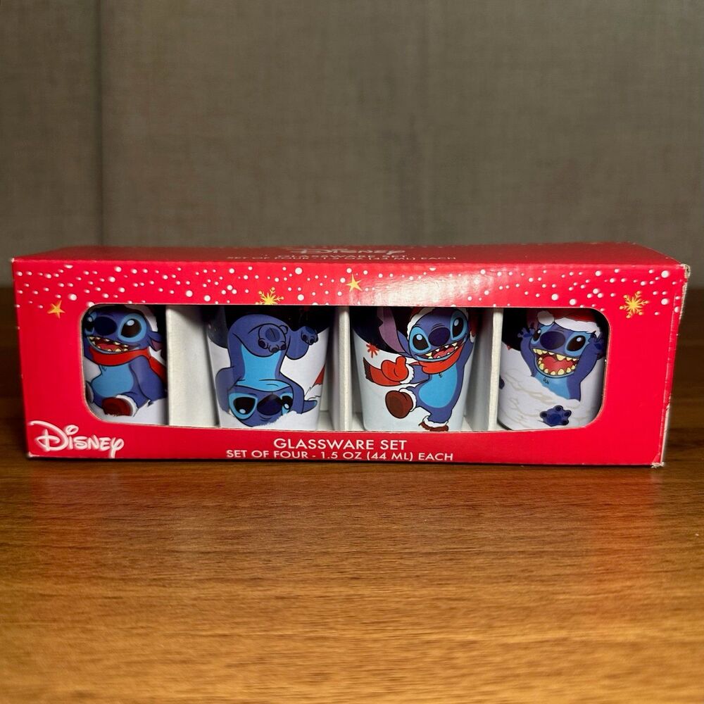 Disney Stitch Holiday Shot Glasses - Set of 4